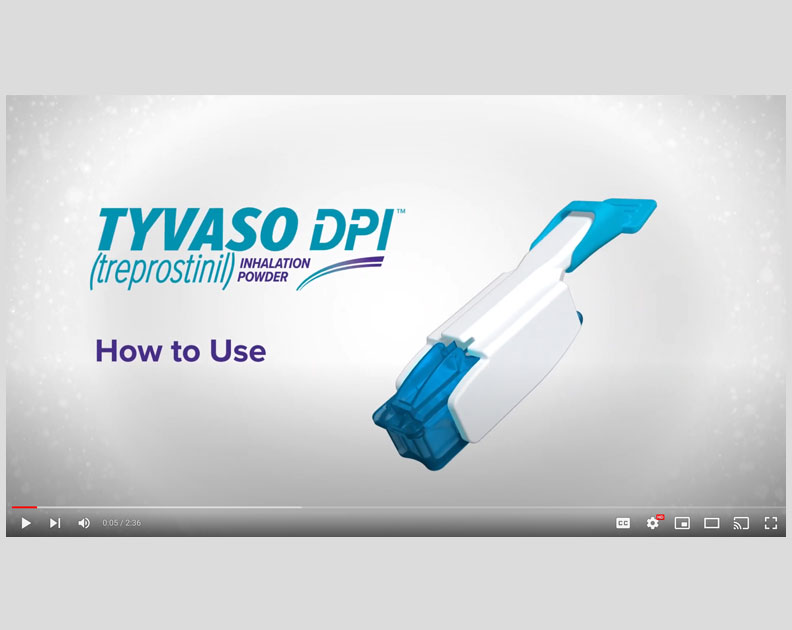 TYVASO Patient Video: How to use TYVASO DPI thumbnail